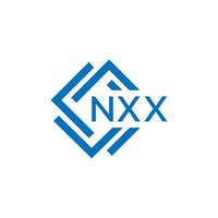 nxx lettre logo conception sur blanc Contexte. nxx Créatif cercle lettre logo concept. nxx lettre conception. vecteur