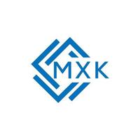 mxk lettre logo conception sur blanc Contexte. mxk Créatif cercle lettre logo concept. mxk lettre conception. vecteur