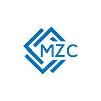 mzc lettre logo conception sur blanc Contexte. mzc Créatif cercle lettre logo concept. mzc lettre conception. vecteur