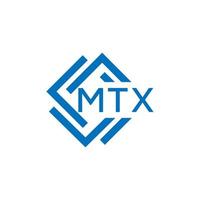 MX lettre logo conception sur blanc Contexte. MX Créatif cercle lettre logo concept. MX lettre conception. vecteur