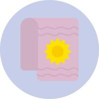 icône de vecteur de serviette de plage