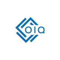 oiq lettre logo conception sur blanc Contexte. oiq Créatif cercle lettre logo concept. oiq lettre conception. vecteur