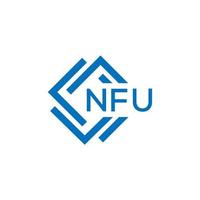 nfu Créatif cercle lettre logo concept. nfu lettre conception. vecteur