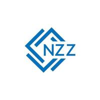 nzz lettre logo conception sur blanc Contexte. nzz Créatif cercle lettre logo concept. nzz lettre conception. vecteur