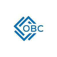 obc lettre logo conception sur blanc Contexte. obc Créatif cercle lettre logo concept. obc lettre conception. vecteur