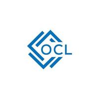 OCL lettre logo conception sur blanc Contexte. OCL Créatif cercle lettre logo concept. OCL lettre conception. vecteur