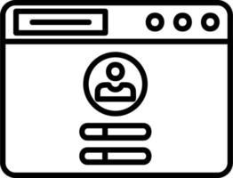 connectez-vous à l'icône de vecteur