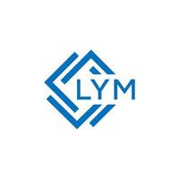 Lym lettre logo conception sur blanc Contexte. Lym Créatif cercle lettre logo concept. Lym lettre conception. vecteur