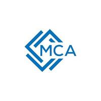 mca lettre logo conception sur blanc Contexte. mca Créatif cercle lettre logo concept. mca lettre conception. vecteur