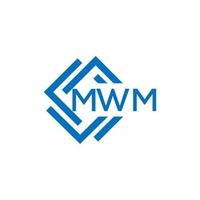 mwm lettre logo conception sur blanc Contexte. mwm Créatif cercle lettre logo concept. mwm lettre conception. vecteur