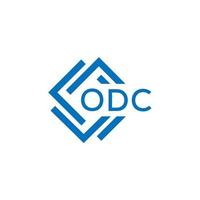 odc lettre logo conception sur blanc Contexte. odc Créatif cercle lettre logo concept. odc lettre conception. vecteur