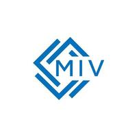 miv lettre design.miv lettre logo conception sur blanc Contexte. miv Créatif cercle lettre logo concept. miv lettre design.miv lettre logo conception sur blanc Contexte. miv c vecteur