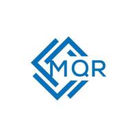 mqr lettre logo conception sur blanc Contexte. mqr Créatif cercle lettre logo concept. mqr lettre conception. vecteur