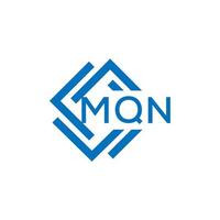 mqn lettre logo conception sur blanc Contexte. mqn Créatif cercle lettre logo concept. mqn lettre conception. vecteur