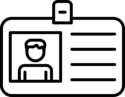 icône de vecteur de carte d'identité