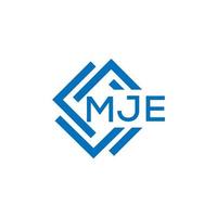 mje lettre logo conception sur blanc Contexte. mje Créatif cercle lettre logo concept. mje lettre conception. vecteur