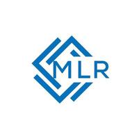 mlr lettre logo conception sur blanc Contexte. mlr Créatif cercle lettre logo concept. mlr lettre conception. vecteur