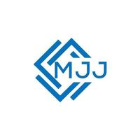mjj lettre logo conception sur blanc Contexte. mjj Créatif cercle lettre logo concept. mjj lettre conception. vecteur