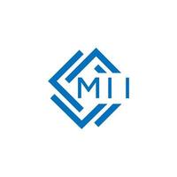 mii lettre logo conception sur blanc Contexte. mii Créatif cercle lettre logo concept. mii lettre conception. vecteur