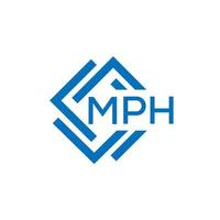 mph lettre logo conception sur blanc Contexte. mph Créatif cercle lettre logo concept. mph lettre conception. vecteur