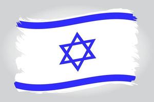 Israël drapeau peindre brosse coups. Israël drapeau vecteur page symbole pour votre la toile site conception. vecteur illustration