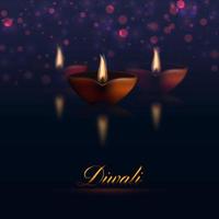 bonne fête traditionnelle de diwali. illustration vectorielle vecteur