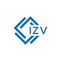 izv lettre logo conception sur blanc Contexte. izv Créatif cercle lettre logo concept. izv lettre conception. vecteur