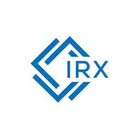 irx lettre logo conception sur blanc Contexte. irx Créatif cercle lettre logo concept. irx lettre conception. vecteur