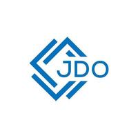 jdo lettre logo conception sur blanc Contexte. jdo Créatif cercle lettre logo concept. jdo lettre conception. vecteur