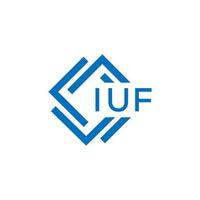 iuf lettre logo conception sur blanc Contexte. iuf Créatif cercle lettre logo concept. iuf lettre conception. vecteur