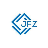 jfz lettre logo conception sur blanc Contexte. jfz Créatif cercle lettre logo concept. jfz lettre conception. vecteur