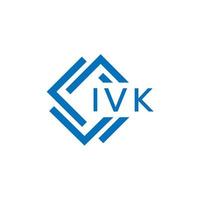 ivk lettre logo conception sur blanc Contexte. ivk Créatif cercle lettre logo concept. ivk lettre conception. vecteur