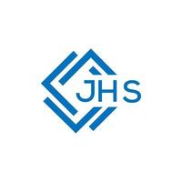 jhs lettre logo conception sur blanc Contexte. jhs Créatif cercle lettre logo concept. jhs lettre conception. vecteur