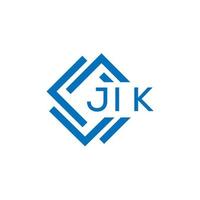 jik lettre logo conception sur blanc Contexte. jik Créatif cercle lettre logo concept. jik lettre conception. vecteur