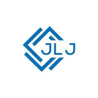 jlj lettre logo conception sur blanc Contexte. jlj Créatif cercle lettre logo concept. jlj lettre conception. vecteur