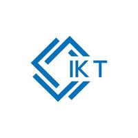 ikt lettre logo conception sur blanc Contexte. ikt Créatif cercle lettre logo concept. ikt lettre conception. vecteur