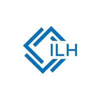 ilh lettre logo conception sur blanc Contexte. ilh Créatif cercle lettre logo concept. ilh lettre conception. vecteur