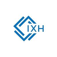 ixh lettre logo conception sur blanc Contexte. ixh Créatif cercle lettre logo concept. ixh lettre conception. vecteur