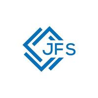 jfs lettre logo conception sur blanc Contexte. jfs Créatif cercle lettre logo concept. jfs lettre conception. vecteur