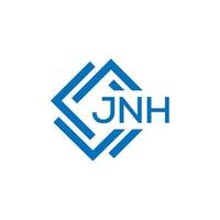 jnh lettre logo conception sur blanc Contexte. jnh Créatif cercle lettre logo concept. jnh lettre conception. vecteur