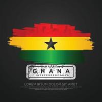Ghana indépendance journée salutation carte modèle vecteur