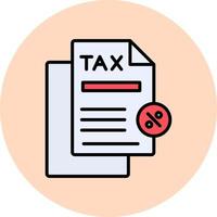 impôt remise vecteur icône