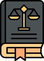 icône de vecteur de livre de droit