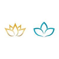 images de logo de lotus de beauté vecteur