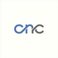 cnc lettre logo conception vecteur