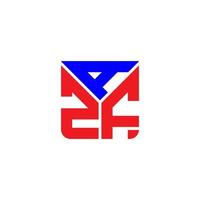 création de logo de lettre azf avec graphique vectoriel, logo azf simple et moderne. vecteur