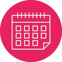 icône de vecteur de calendrier