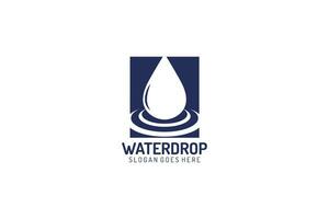 Logo de goutte d'eau vecteur