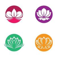 images de logo de lotus de beauté vecteur