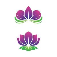 images de logo de lotus de beauté vecteur